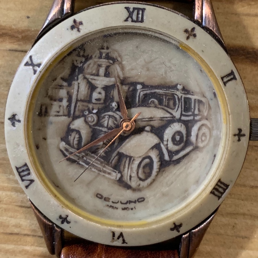 Scrimshaw Extremely Rare Watch DeJuno Quartz